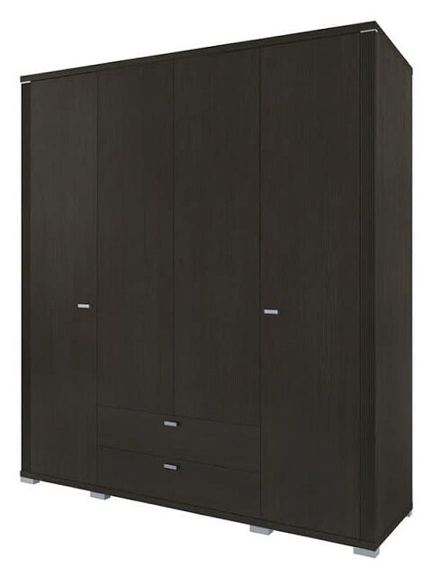 Шкаф для одежды «Монте» 4D2S без зеркала. Фото 1