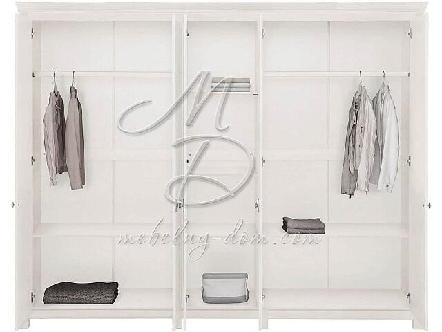 Шкаф для одежды Рауна 50, белый воск УКВ. Фото 2