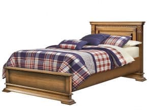 Кровать с низким изножьем «Верди Люкс 9/1» П434.05/1м, дуб с патиной от магазина Мебельный дом