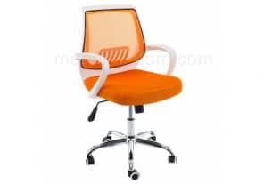 Компьютерное кресло Ergoplus белое / оранжевое от магазина Мебельный дом