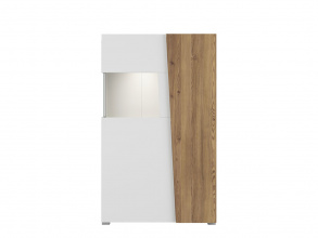 Шкаф REG1W1D с подсветкой, Раума, лиственница сибирская / белый от магазина Мебельный дом