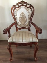 Кресло мягкое Глория MK-2725-BG. Тёмный орех с золотом от магазина Мебельный дом