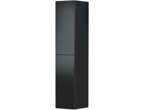 Шкаф навесной «Альда 2Д» КМК 0782.2, черный/черный глянец от магазина Мебельный дом