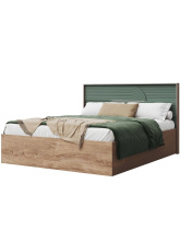 Кровать «Монтиз» 1РМ с п/м КМК 1003.22 160x200см, дуб мадура/эвкалипт от магазина Мебельный дом