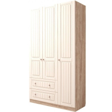 Шкаф «Богуслава» М8 3-х дверный, дуб баррик/крем брюле от магазина Мебельный дом