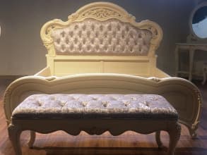 Кровать «Милано» MK-1887-IV 180, слоновая кость от магазина Мебельный дом