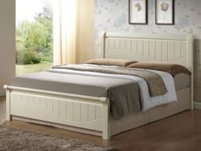 Кровать с матрасом «I-3655» 140x200, белая от магазина Мебельный дом