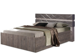 Кровать «Монако-1 1600» (п/м) КМК 0673.3, Сосна натуральная/Дуб шале графит от магазина Мебельный дом