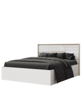 Кровать «Монтиз» 1РМ с п/м КМК 1003.22 160x200см, белый/ясень текстурный от магазина Мебельный дом