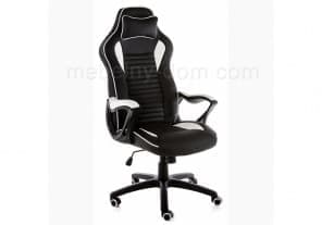 Компьютерное кресло Leon черное / белое от магазина Мебельный дом