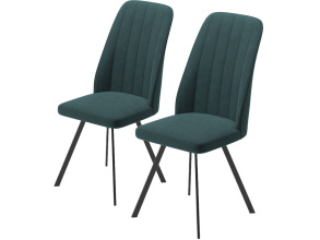 Комплект стульев «Прованс» 2шт, Бренди 10, каркас черный от магазина Мебельный дом