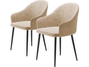 Комплект стульев «Шелл» 2шт, бренди 04, каркас черный от магазина Мебельный дом