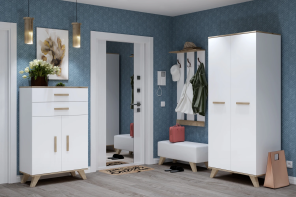 Готовые прихожие Кураж Прихожая «Вега Скандинавия» (Комплект 1) от магазина Мебельный дом
