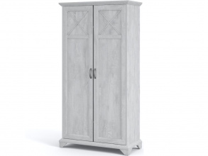 Шкаф «Лорена» 2-х дверный, Бетон Паин белый от магазина Мебельный дом
