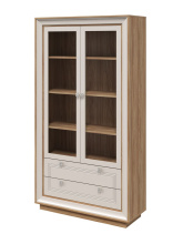 Шкаф с витриной «Прато» 2дв, вяз/газания матовый от магазина Мебельный дом