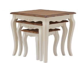 Набор из 3-х столиков «Florence» MK-5036-AWB (Молочный/Итал.орех) от магазина Мебельный дом