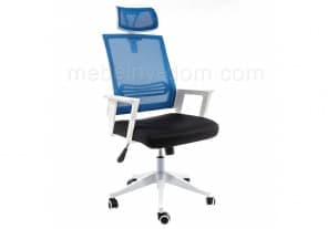 Компьютерное кресло Dreamer белое / черное / голубое от магазина Мебельный дом