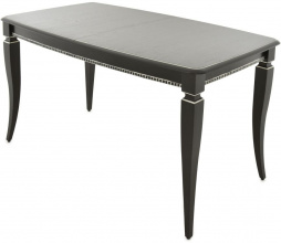 Стол «Сибарит» 140x80, эмаль черная с серебром от магазина Мебельный дом