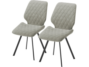 Комплект стульев «Ромео» 2шт, Бренди 23, каркас черный от магазина Мебельный дом