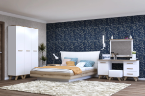 Спальня Кураж Спальня "Вега Скандинавия" (комплект 6) от магазина Мебельный дом
