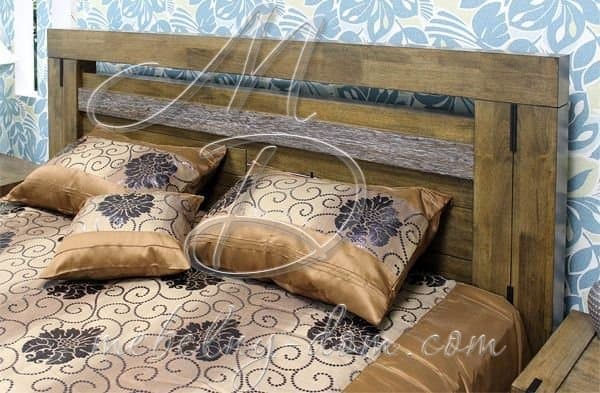 Кровать из массива гевеи «Sara», античная вишня. Фото 2