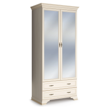 Сиена Кураж Шкаф распашной двухдверный с зеркалами Сиена от магазина Мебельный дом