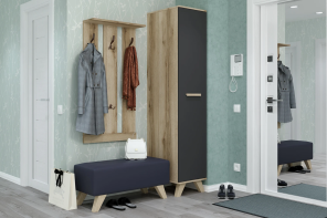 Готовые прихожие Кураж Прихожая «Вега Скандинавия» (Комплект 4) от магазина Мебельный дом
