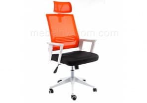 Компьютерное кресло Dreamer белое / черное / оранжевое от магазина Мебельный дом