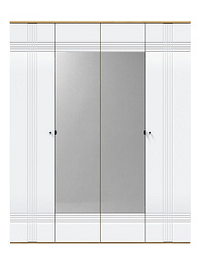 Шкаф Вега Саксония 180, белый матовый от магазина Мебельный дом