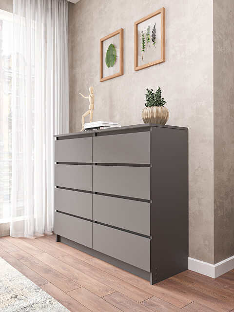 Комод Мори МК 1200.8, Графит. Фото 2