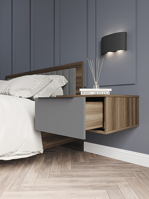 Тумба Роза 450 Ройс, графит скин. Фото 2