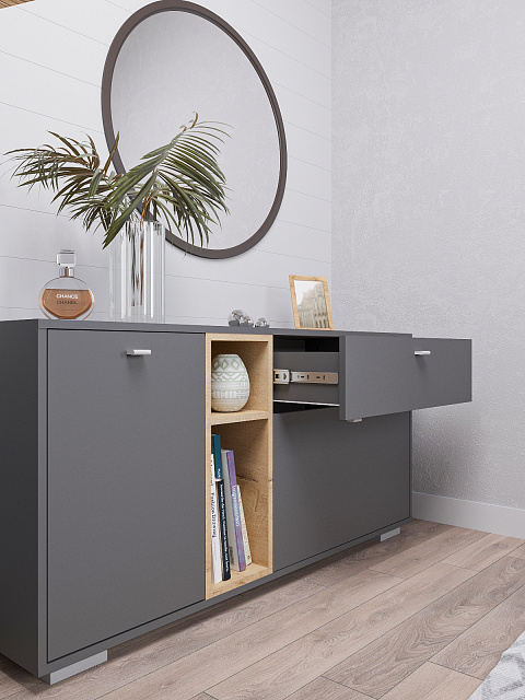 Комод Ланс К101, Графит. Фото 4