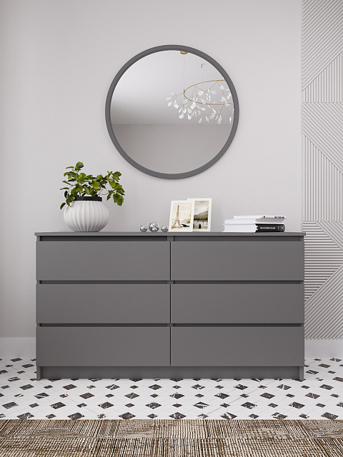 Комод Мори МК 1380.6, Графит. Фото 1