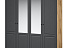 Шкаф «Лацио Сканди» 4д (с зеркалами), Вотан/Сканди графит. Фото 1