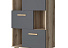 Шкаф низкий с нишами Вега Скандинавия, серый. Фото 2