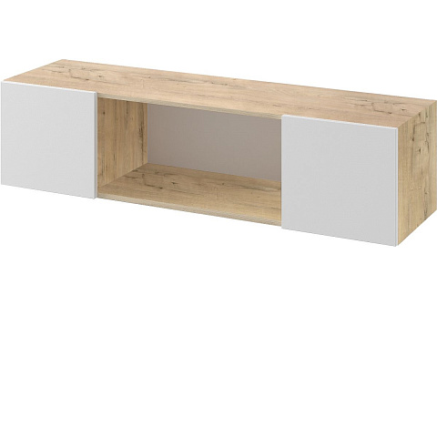 Полка «Илия» М14, Дуб ирландский/Белый. Фото 1