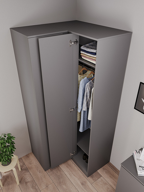 Шкаф Мори МШУ 960.1, Графит. Фото 4