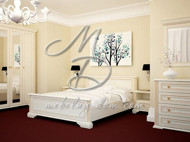 Кровать «Вайт» LOZ160x200, сосна золотая. Фото 2