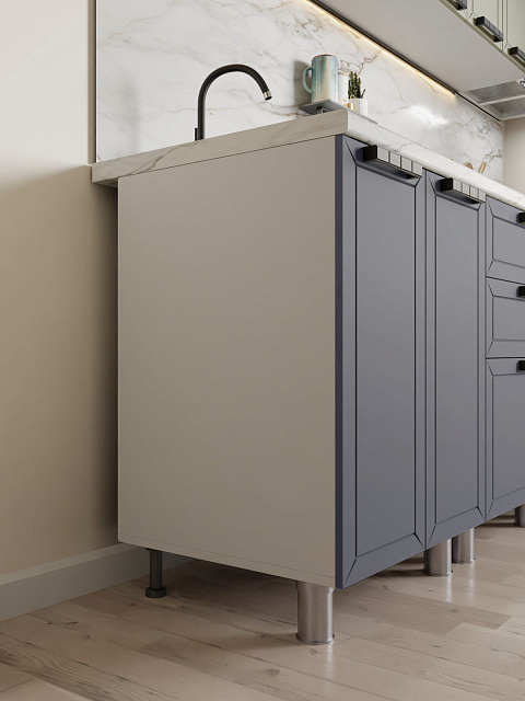 Кухонный гарнитур «Лилия» 1,8м, сталь. Фото 4