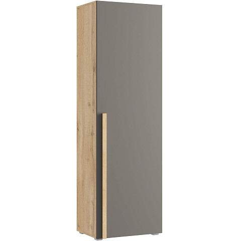 Шкаф-пенал «Виллитус» М2, Дуб вотан/Графит. Фото 1