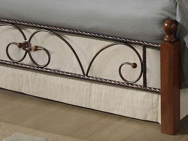 Кровать c матрасом «PS-8823» 140x200, античный дуб. Фото 3