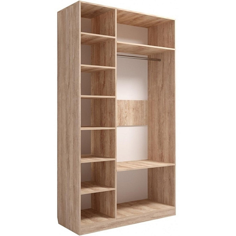 Шкаф «Богуслава» М8 3-х дверный, дуб баррик/крем брюле. Фото 2