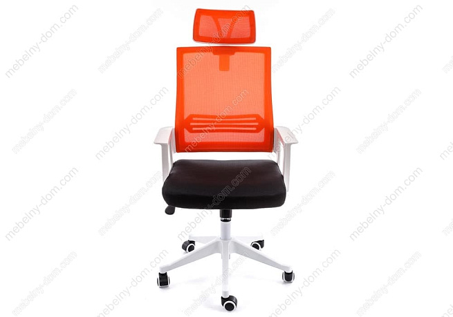 Компьютерное кресло Dreamer белое / черное / оранжевое. Фото 1