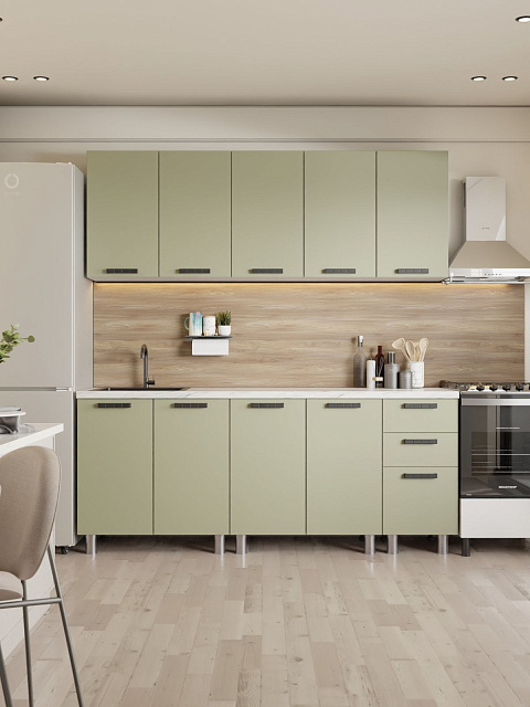 Кухонный гарнитур «Лаванда» 2,0м, фисташка. Фото 1