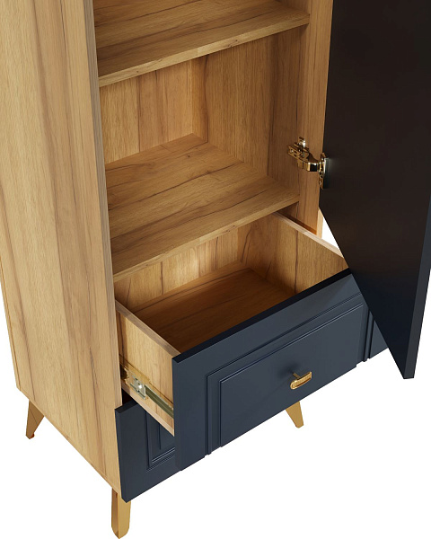 Шкаф-пенал Вега Сапфир, темно-синий. Фото 6