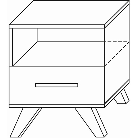 Тумба Вега Скандинавия, белый глянец. Фото 3