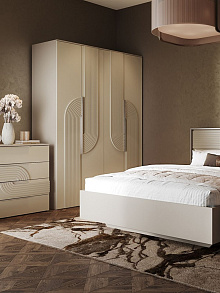 Тумба «Монтиз» 2я КМК 1003.2, персидский жемчуг/шадэ песочный от магазина Мебельный дом