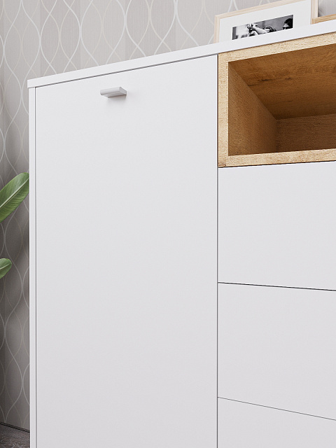 Комод Ланс К303, Белый. Фото 5