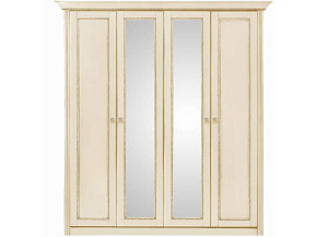 Шкаф распашной 4-х дверный с зеркалами Палермо Т-754, ваниль от магазина Мебельный дом