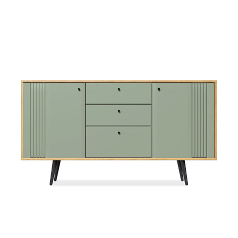 Комод Вега Саксония 150, серо-зеленый. Фото 2